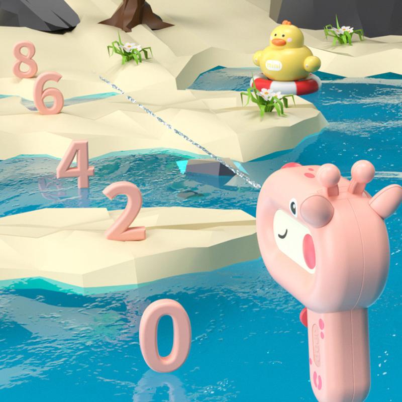 Dinosaurier-Wasserpistole für Kinder, Cartoon, niedlich, lustig, für den Strand, im Freien, Wasserschlacht, kleine Cartoon-Tier-Wasserpistole, Bad, absorbierendes Spielzeug