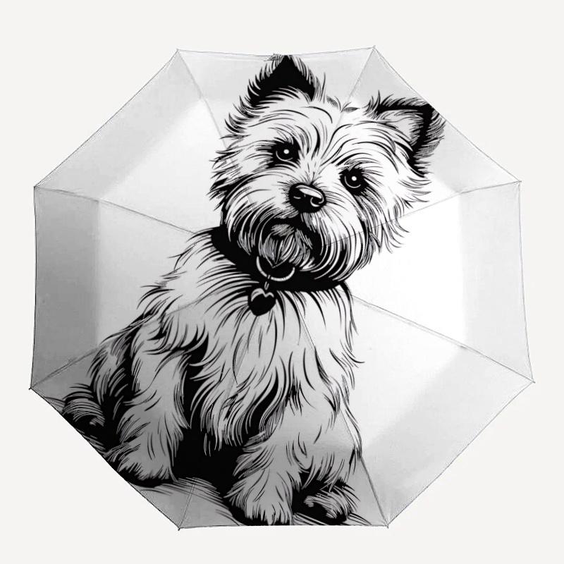 

1pc Dog Pet Automatic Open/close Umbrella, 8-Rib sturdy structure, Portable Travel Umbrella, Parties, Everyday Use,05