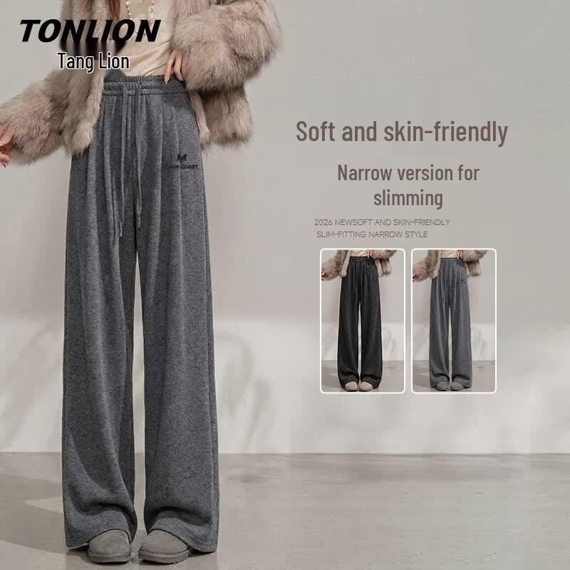 TonLion Women's High-Waisted Straight-Leg Casual Pants