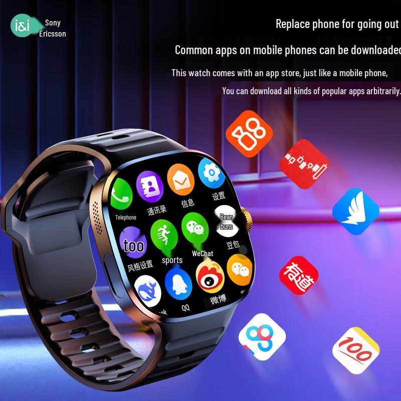 SOAIY 5G Smart Phone Watch with Rotating Camera & GPS (CN Version)