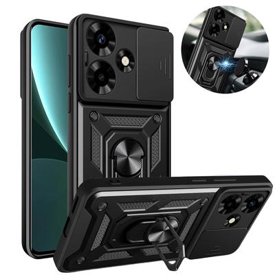 Pre Infinix Hot 30 Case hot30 Slide Camera Armor Puzdro na telefón Pre Infinix Hot 30 X6831 magnetický držiak prstencového stojana Zadný kryt