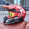 ORZ-F16-DOT Approved Off Road Motocross Helmet with Goggles, High Strength ABS Lightweight Shockproof All Terrain Safety Gear