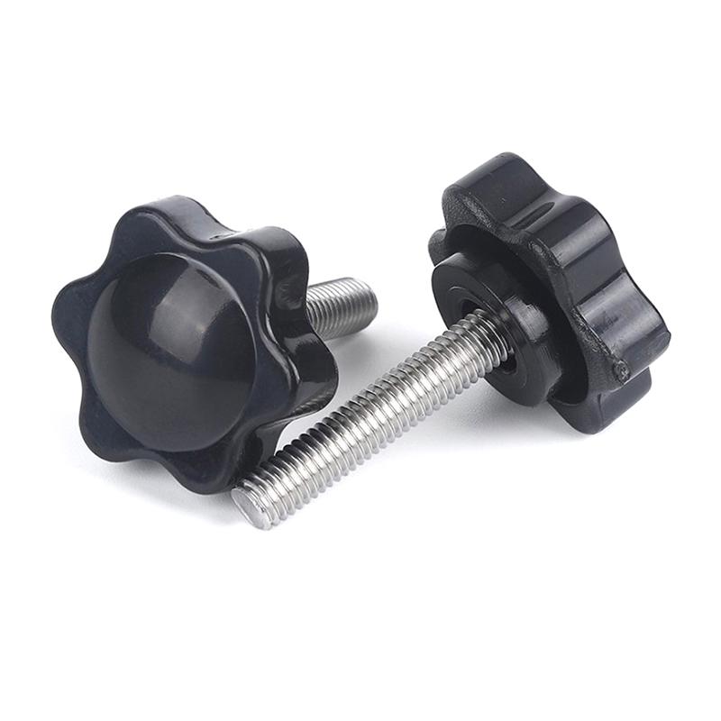 M4 Bakelite star head screw handle plastic adjustable knob plum stainless bolts M4 Bakelite star head screw handle plastic adjustable knob plum stainless bolts