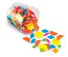 Learning Resources Pattern Bright 250 Math Educational Shape Authentic Blocks, Colors, Pieces, Materials, Blocks, LER3550,