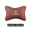 CRJ1 Car Leather Headrest Neck Pillow Waist Lumbar Support Cushion For Mercedes Benz AMG E S C A B Class GLE GLS CLA CLE GLC CLS GLA