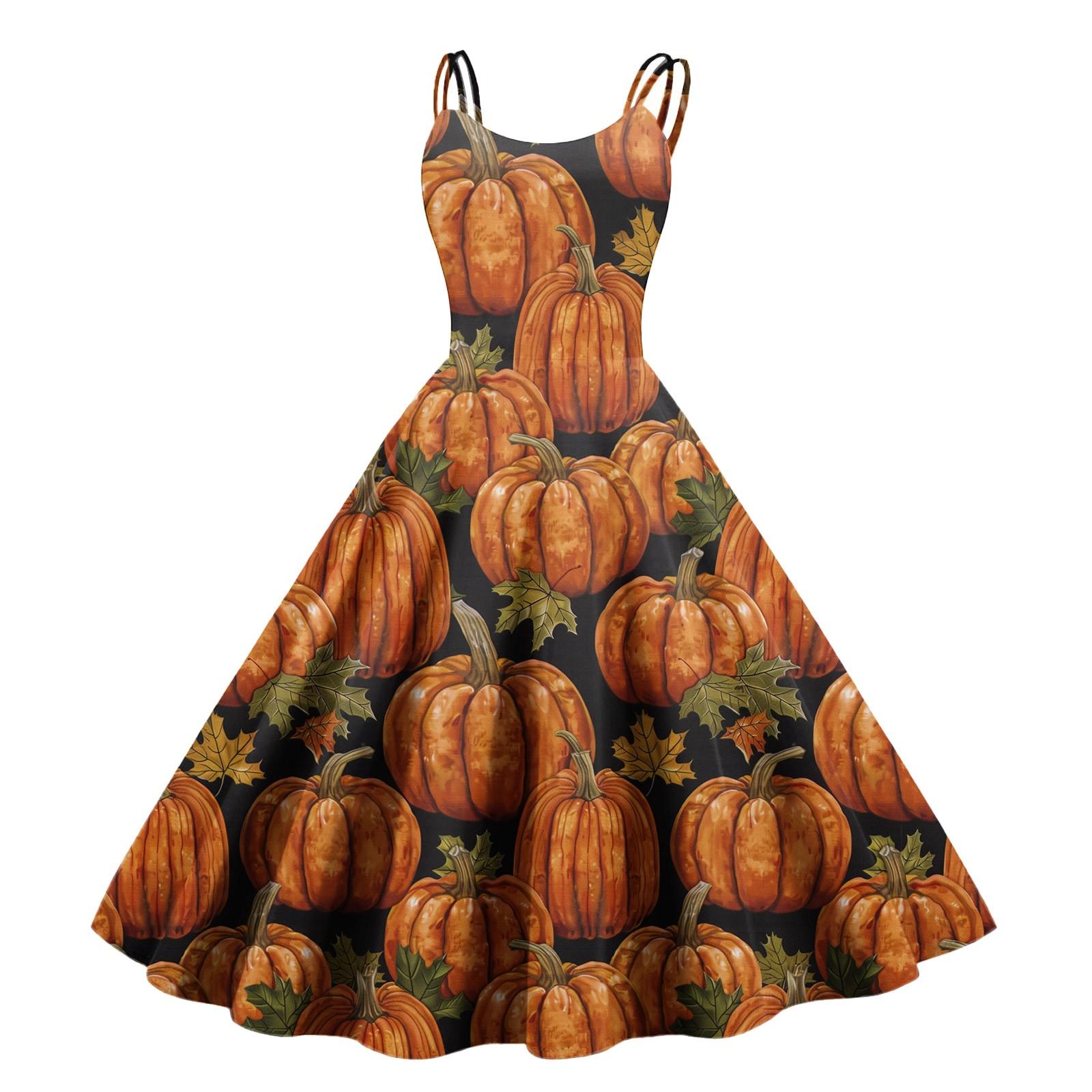 

Женское модное платье с принтом на Хэллоуин, сексуальное, с открытыми плечами, винтажное S жёлтый