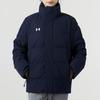 Under Armour Solid Color Casual Stand Collar Long Sleeve Down Jacket Unisex Outerwear Navy-Blue 23600802-409