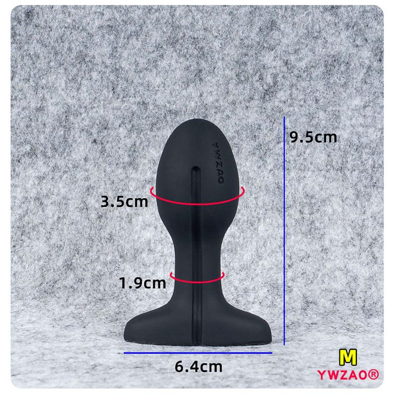 YWZAO Anal Plug Liquid Silicone Soft Venting Design Use When Going Out G58
