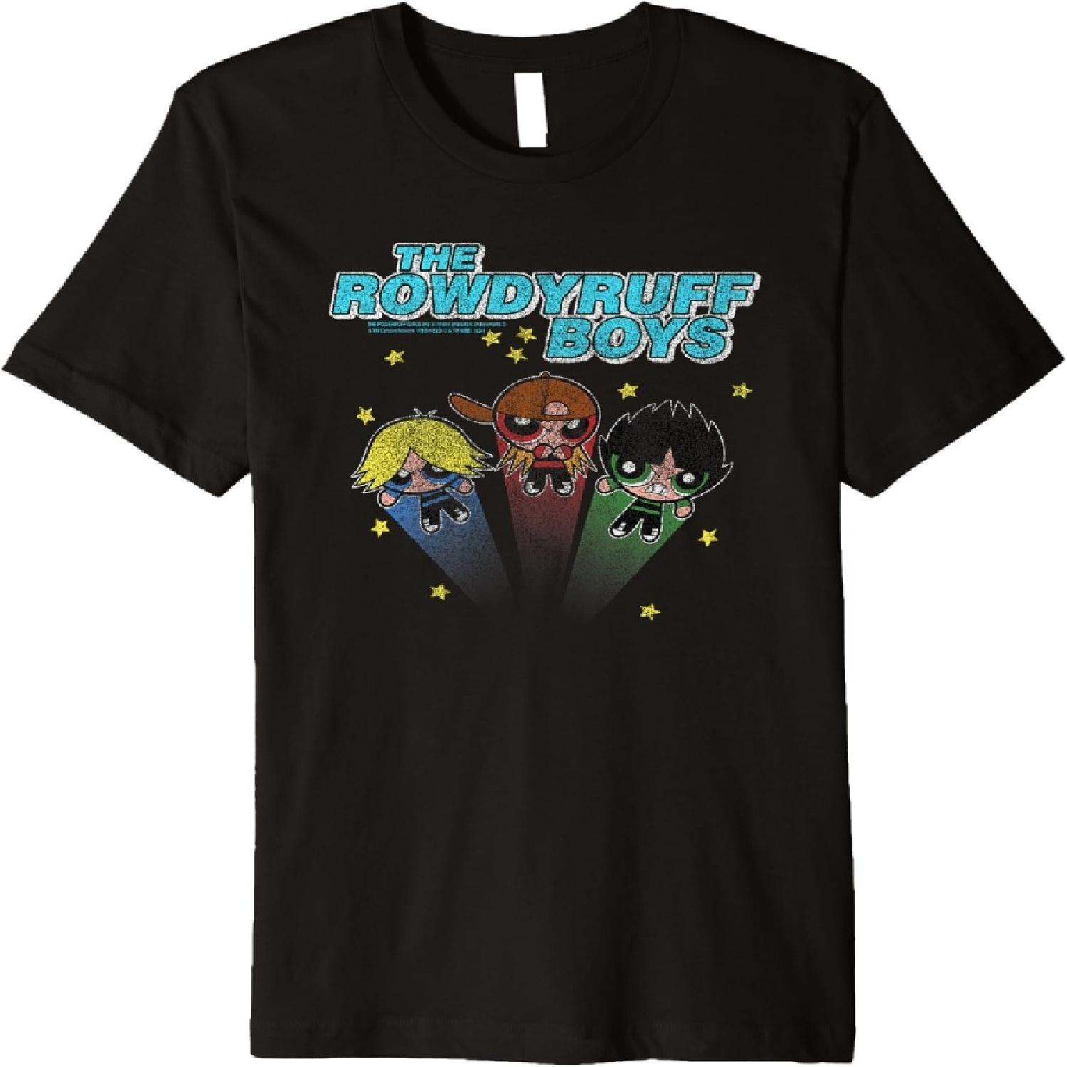 Ripple Junction x Powerpuff Girls The Rowdyruff Boys Cartoon Premium T-Shirt S