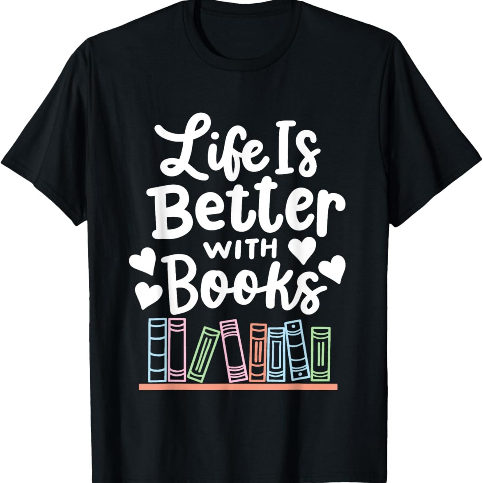 Librarian Library Books Reading Reader T-Shirt S