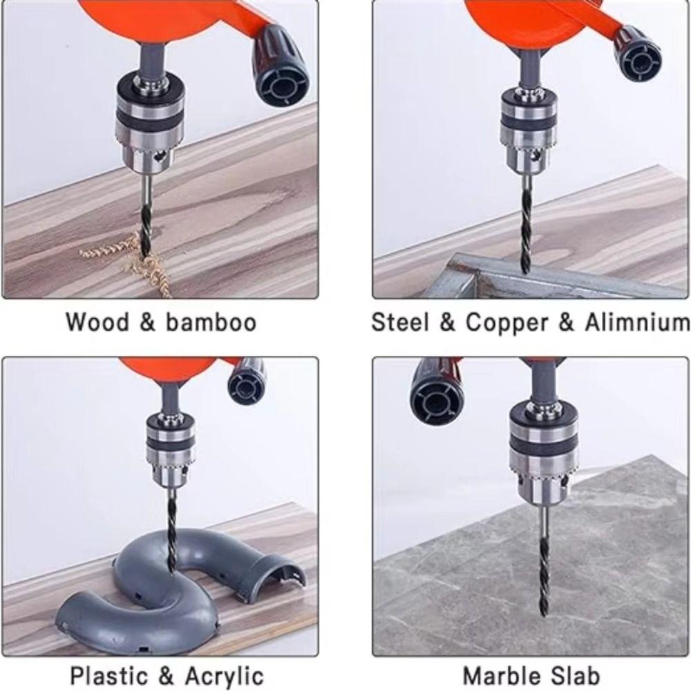 3/8 Inch Hand Drill Double Pinions Hand Crank Drill Woodworking Drill  Acrylic Drilling