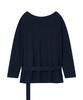 Saendeulig One Shoulder Belt T_Navy