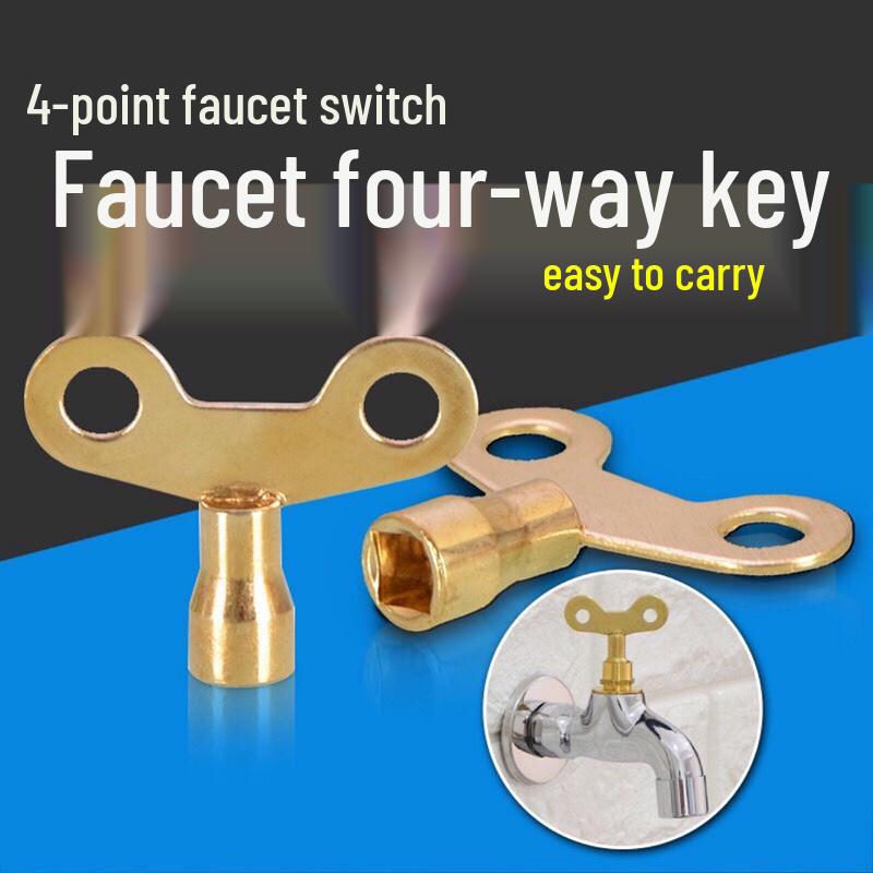 Lockable Quick-Open Faucet Key