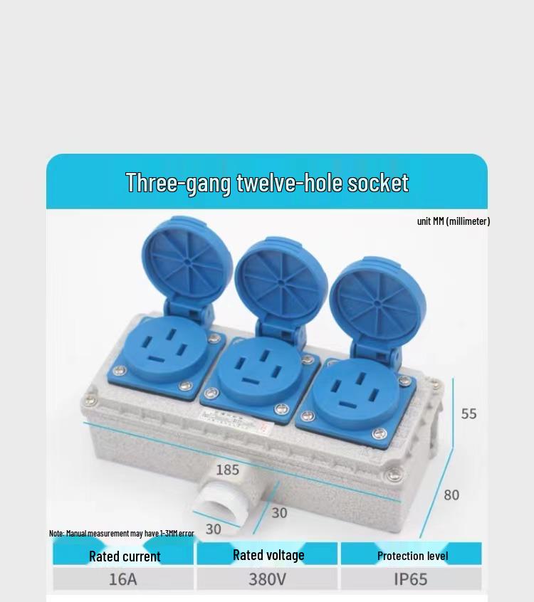 86 Type Industrial Explosion-Proof Wall Switch & Socket with Lighting Switch - EX Certified, 220V