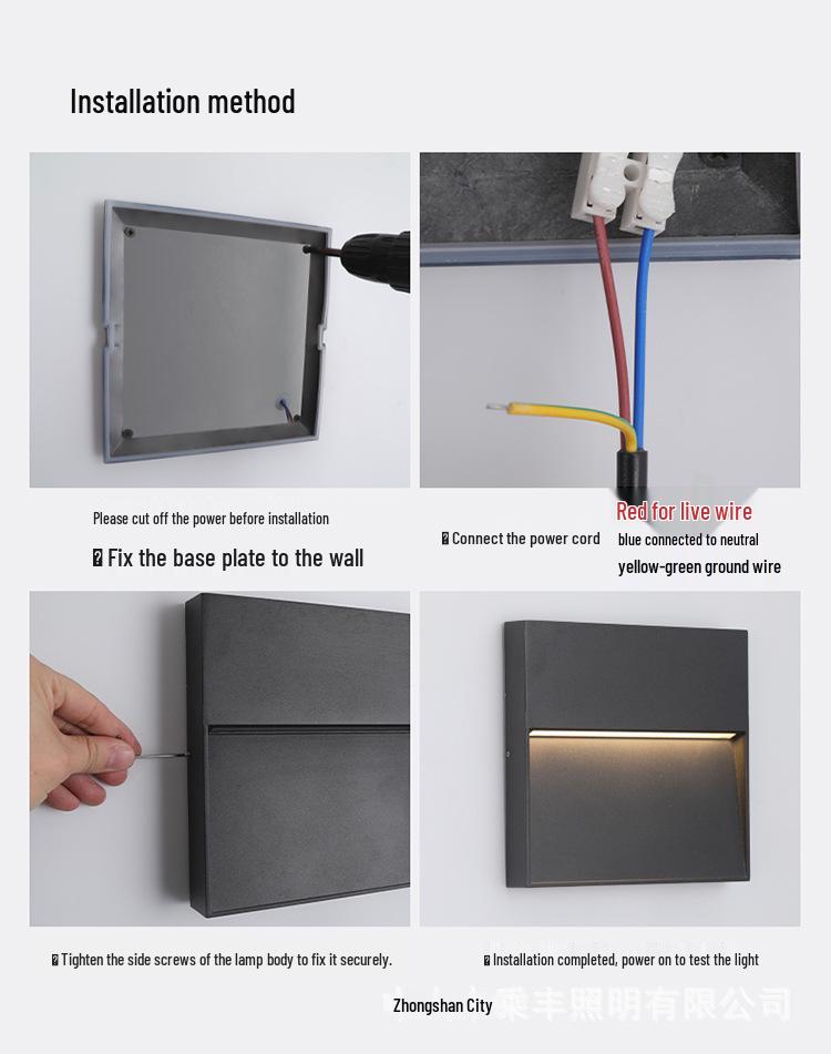 Waterproof LED Step Light for Outdoor Ramps & Corners, Die-Cast Aluminum Plinth Light