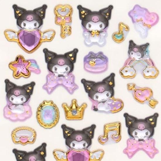 Sanrio Gold Leaf Puffy Stickers Kuromi Suitable ages 3 up 226301