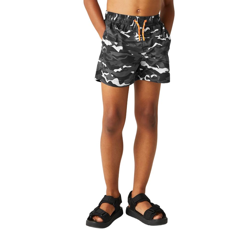 Regatta Childrens/Kids Skander III Camouflage Swim Shorts