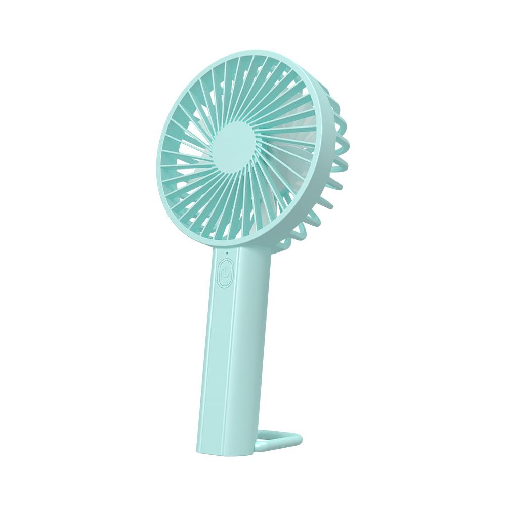 

F35 Powerful Handheld Fan 1200mAh 3 Speed Desk Fan with Hanging Hole Rechargeable Cooling Fan Baby Blue