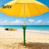 Triangular Handle Umbrella Stake 2Pcs Sun Base with Ground Stake, Screw-in Beach Heavy Duty Holder, Windproof Spiral Stand for Outdoor Yard