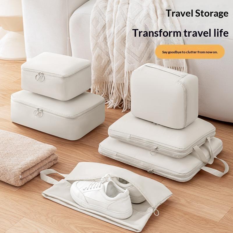 Compressible Travel Packing Cubes 40% Space Saving Water Resistant Organizers Perfect Gift for Frequent Travelers Luggage Packing