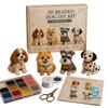 3D Beaded Dog DIY Kit 4 Piece Set Includes Beads String Scissors Instructions for Handmade Bead Craft Projects and Creative Activities