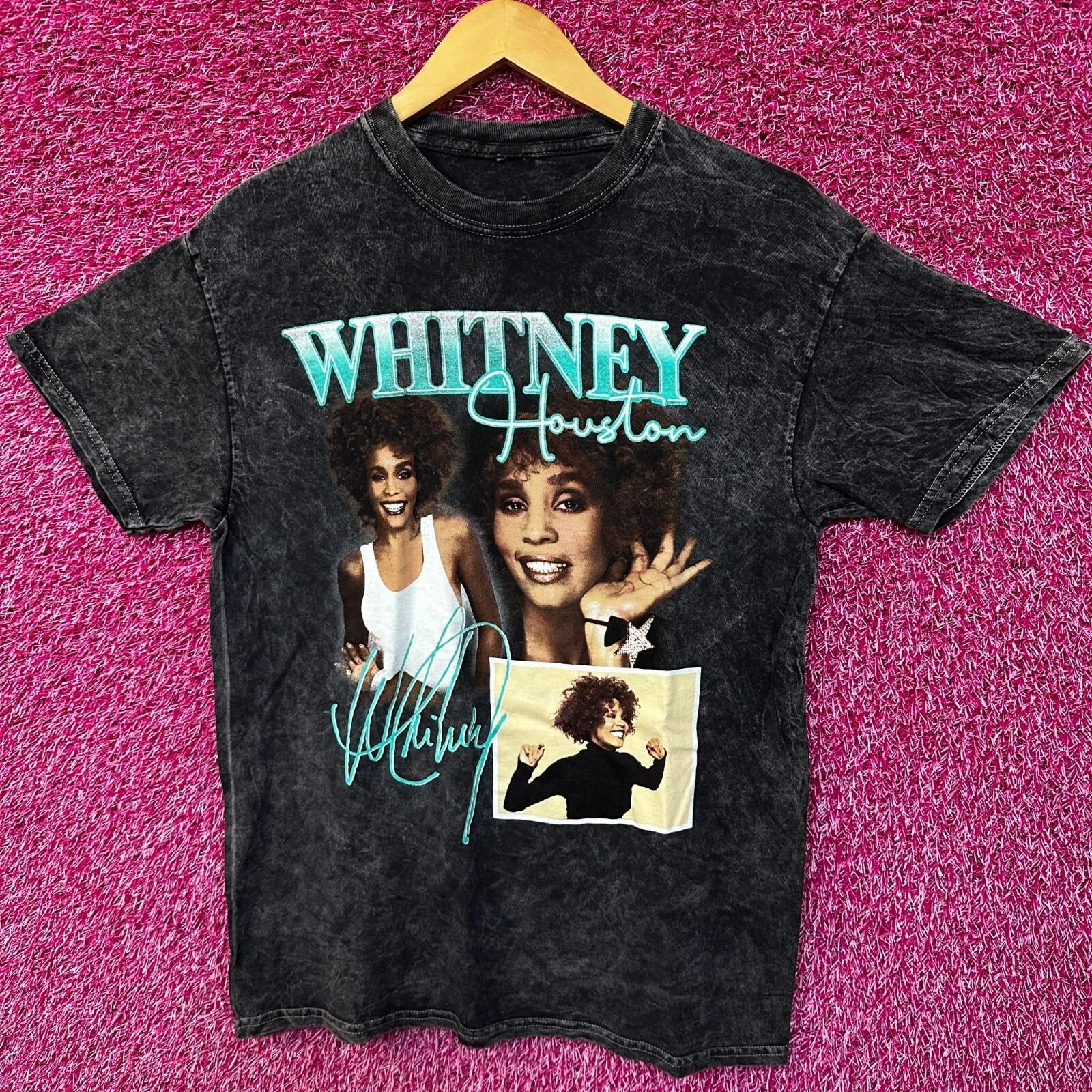 Whitney Houston Retro Style mineral wash tshirt size Medium XXXL