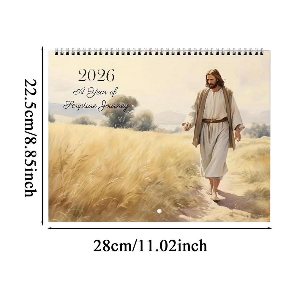 Wall Calendar 2026 Christian Calendar Hangable Planner Wall Decoration For Daily Planning Home Workplace Classroom Dorm Family