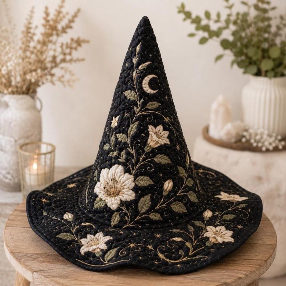 Cosplay Halloween Witch Hat Wide Brim Party Hat Halloween Accessories Festival Hat Cosplay Party