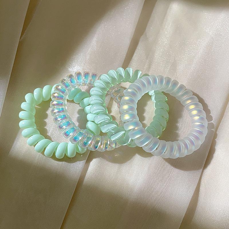 Gradient Color Elastic Hair Rope - Summer Style Bun Holder for Girls