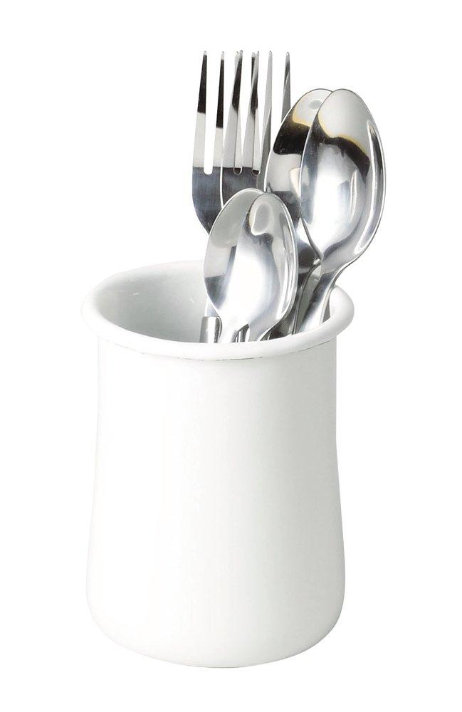 Pearl Metal Cutlery Stand Enamel Blanc Kitchen HB-3688