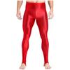Damen Plus Size Glänzende Steg-Leggings Hoher Bund Elastischer Bund Strumpfhosen