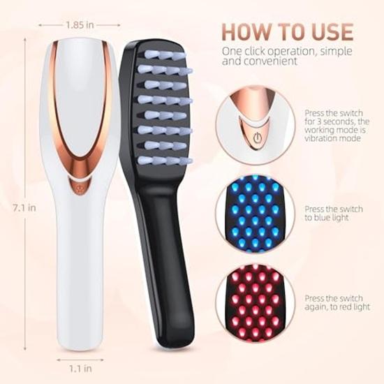 LED Laser-Comb, Professional Hair Growth System, Electric Scalp Massager for Hair Growth, Thinning Hair Treatment, Intensive Hair Brush for Anyone