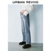 UR Women's Retro High-Waist Washed Denim Jeans