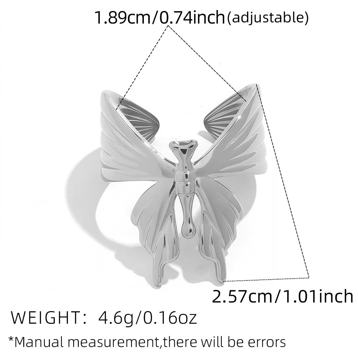 

Stainless Steel 18k Gold Plated Vintage Stereoscopic Bow Shaped Rings for Women Waterproof Fashion Charm Zircon For Her resizable
