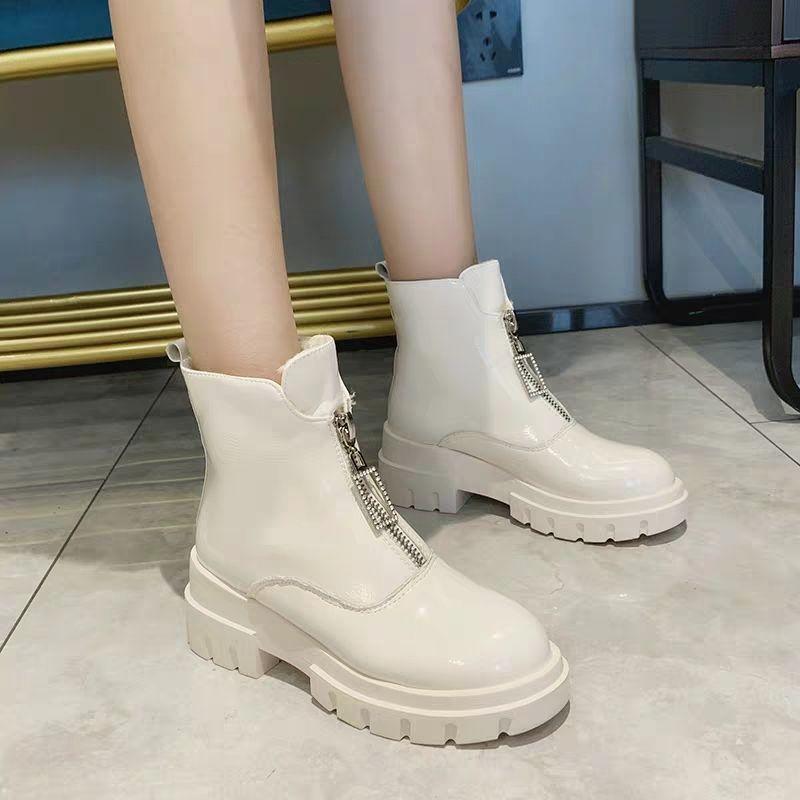 Botas Martin con cremallera delantera Estilo británico femenino Delgado  primavera y otoño Red Rojo Salvaje Botas cortas de suela gruesa comprar a  buen precio — entrega gratuita, reseñas reales con fotos — Joom
