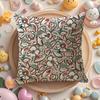Retro Aristocratic Flower Pattern Cushion Cover DoubleSided Printed Organic Linen Pillow Cover Decorative for Sofa Home