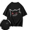 Pokémon Gengar Svart T-shirt Ren Bomull T-shirt Herr 2026 Sommar Mode Oversize Street Casual Y2K Toppar Streetwear Kläder