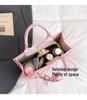 2025 Women's Large Capacity Fashion Tote: Simple Print Handbag & Souvenir Shopping Bag