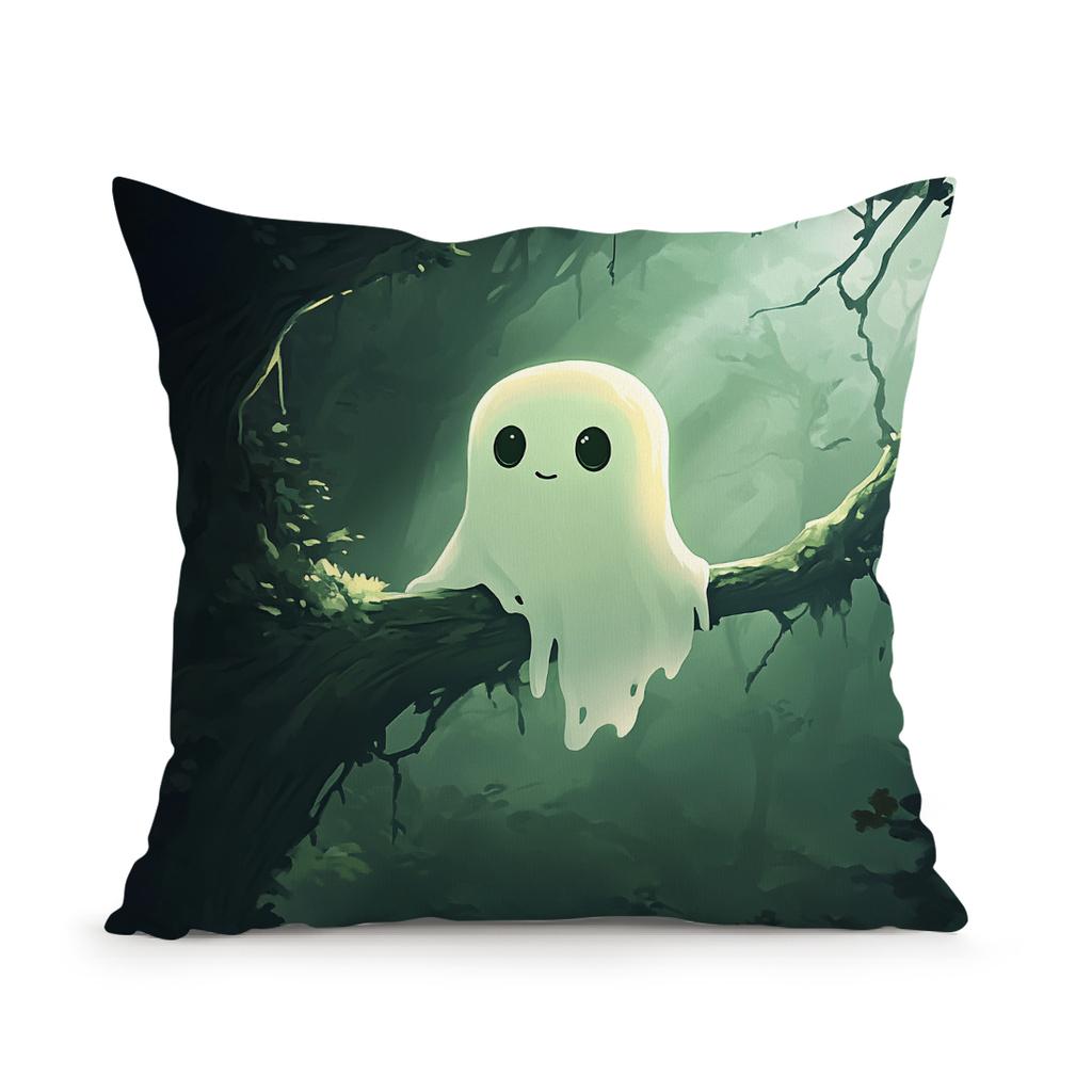 Halloween Ghost Theme Cushions Pillowcase Polyester Cushion Cover Throw Pillow Sofa Decoration Pillowcover Home Car Decor