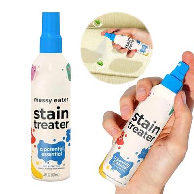 120ML/4OZ Portable Quick Stain Treater Spray No Dry Cleaning Child Safe Stain Removal Spray for Stubborn Stains & Baby Clothes