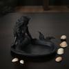 Bedroom Vanity Accessories 3D Printed Mermaid Jewelry Tray  Vintage Rings Earrings Necklaces Organizing Display Tray Dish  Decorative Trinket
