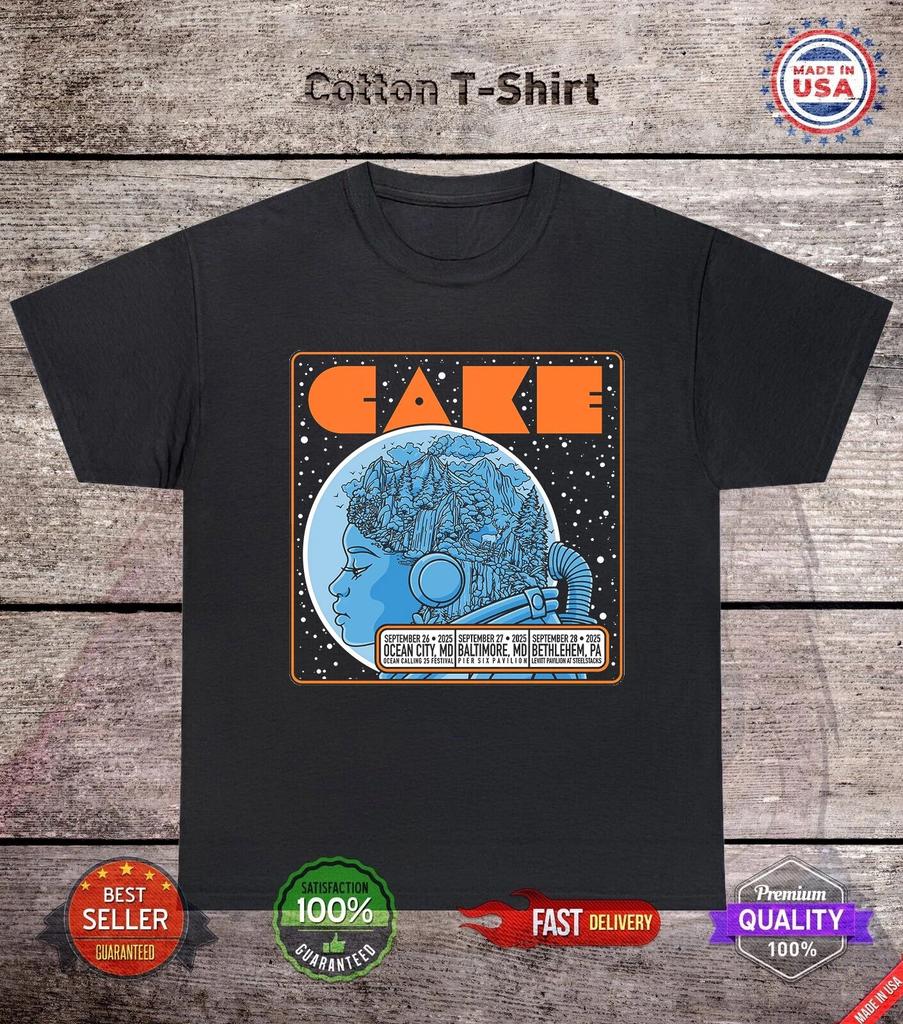 Cake Band Oceans Calling Festival 2025 T-Shirt Volle Größe S-4XL