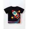 Baby Black Rocket Summer Loose Half Sleeve Children's Clothing