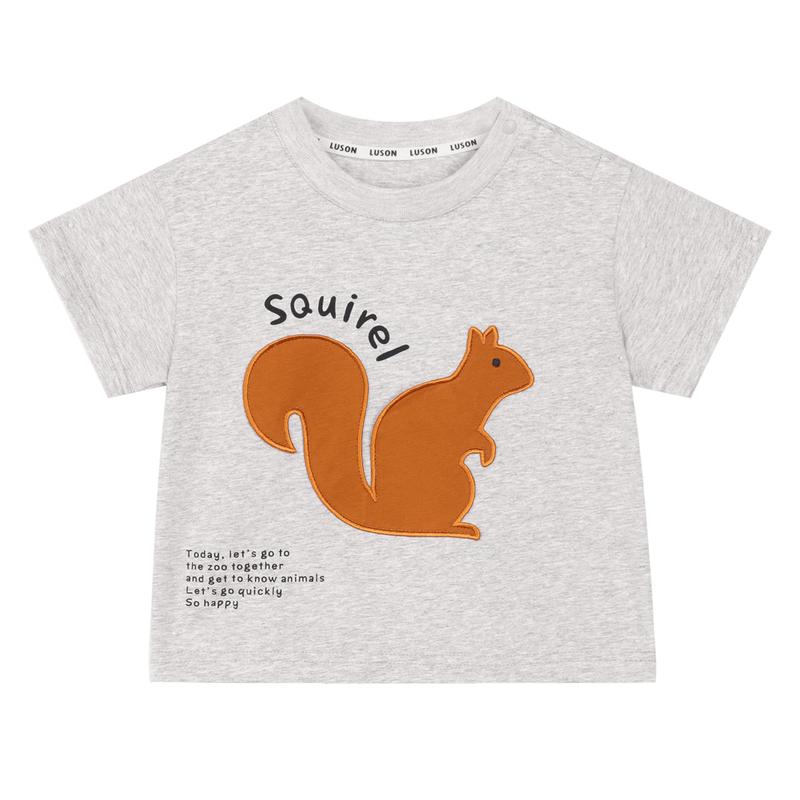 LUSON 2025 Summer Baby Boy Cartoon T-Shirt