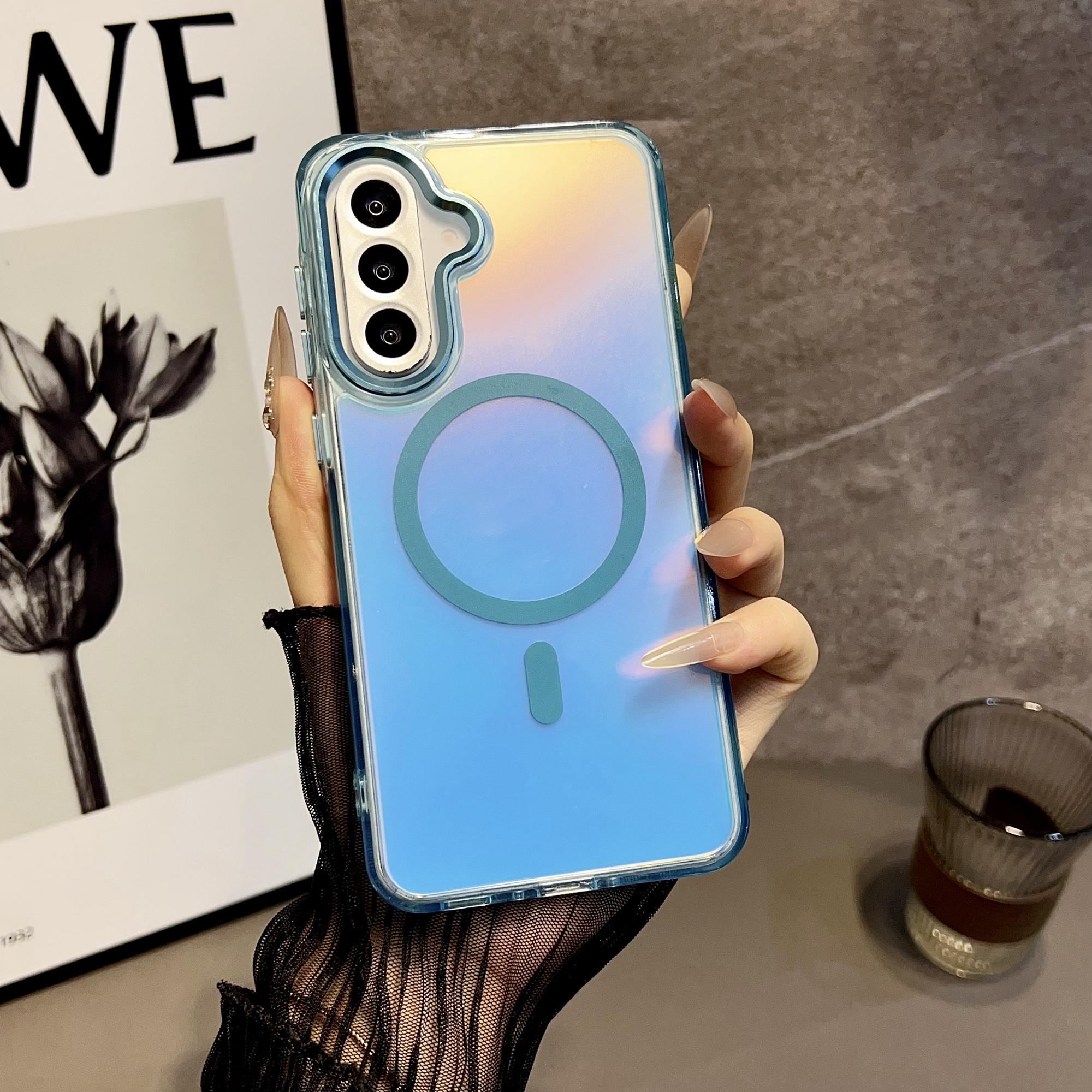 

For Samsung Galaxy A56 5G Magnetic Case Color Changing TPU Phone Back Cover E