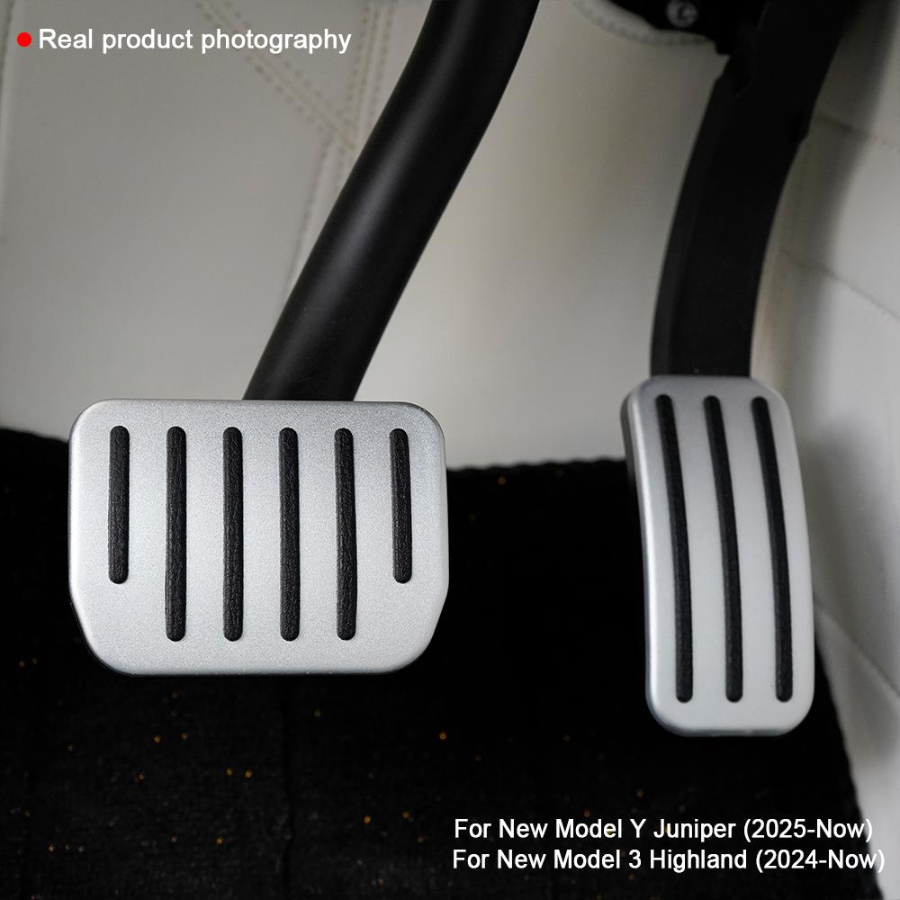 For Tesla New Model Y  Launch Juniper 2025 2026 New Model 3 Highland Accelerator Brake Pedal Anti Slip Foot Rest Cover