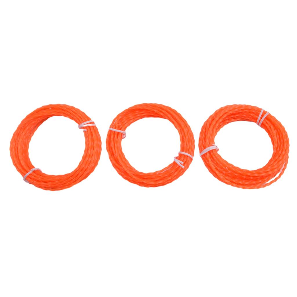 3pc Twisted Line For EGO Power AL2420P Pre-Cut Trimmer & Multi-Head String Nylon  Diameter 2.4mm  Outdoor Power Equipment