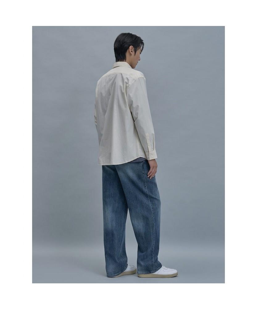 SHIFT.G Relax Fit Solid Shirts Ivory
