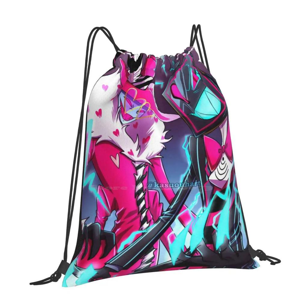 And Vox Fashion Pattern Design Travel Laptop School Backpack Bag Devil Tv Demon Fanart Valxvox