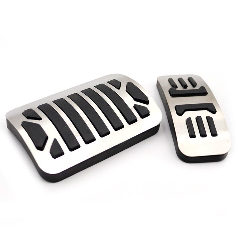 Jaguar XJL/XE Anti-Slip Pedal Set: Throttle, Brake, & Rest Area Decor.